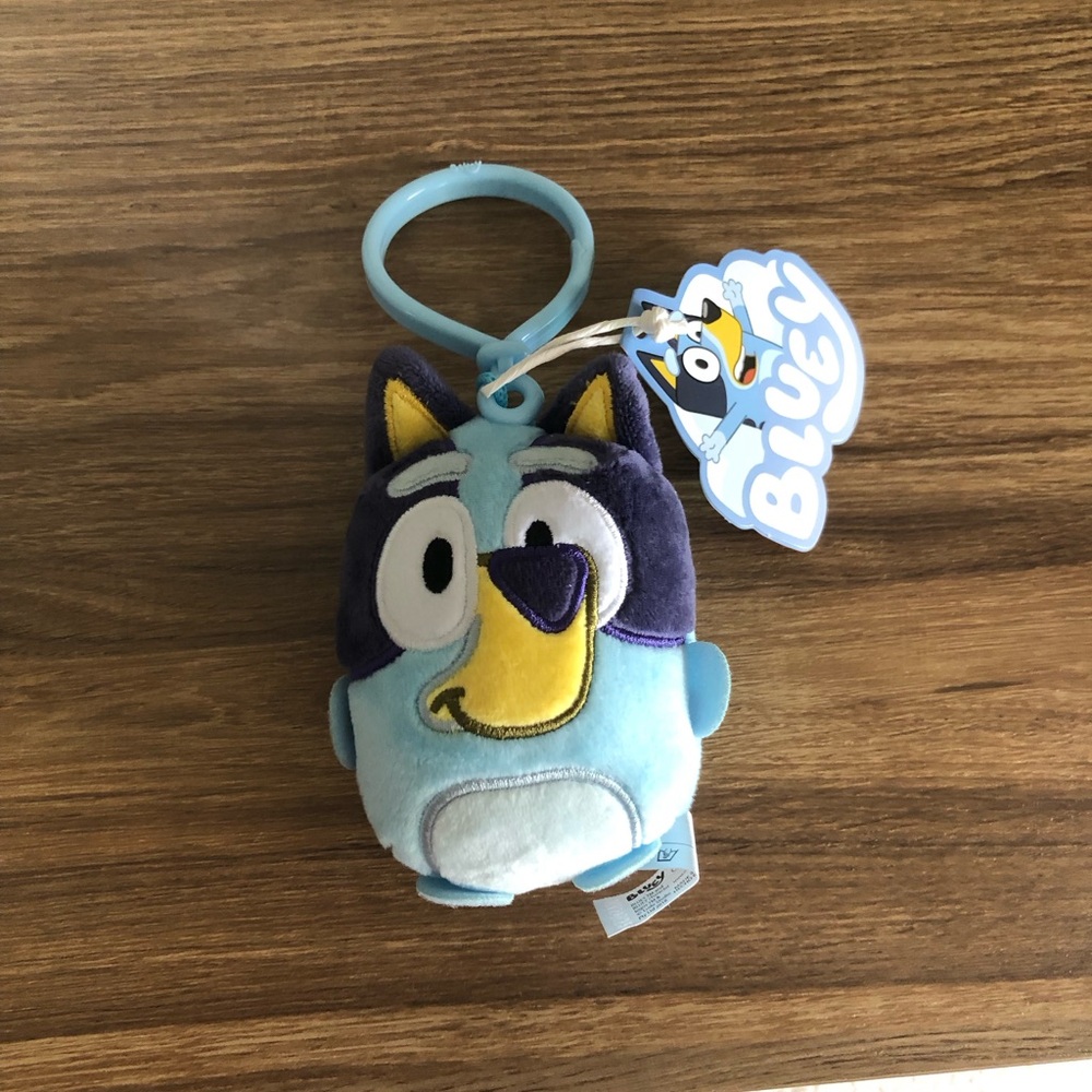 Bluey mini Plush Keychain - Blue Character  Accessory